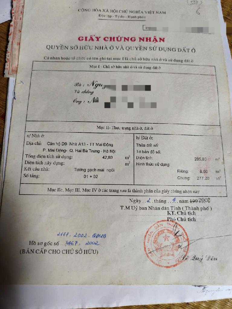 Bán nhà Mai Động - diện tích 42.8m2 1 tầng - Mặt ngõ to hơn phố - giá 15,8 tỷ