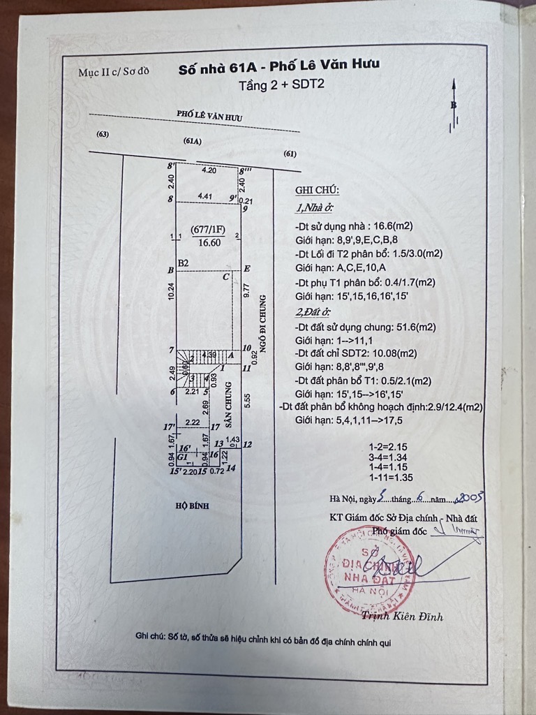 Bán nhà Lê Văn Hưu - diện tích 76.2m2 2 tầng - Lô góc, kinh doanh sầm uất - giá 16 tỷ