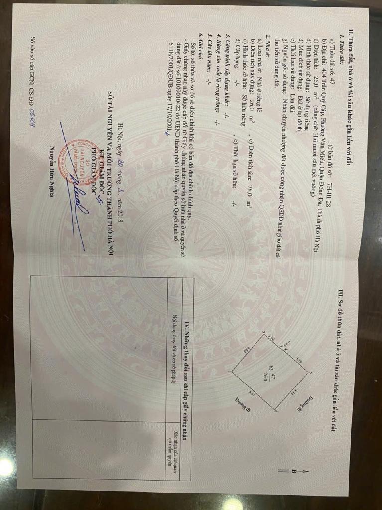 Bán nhà Trần Quý Cáp - diện tích 26m2 4 tầng - LÔ GÓC 3 THOÁNG - giá 8,3 tỷ