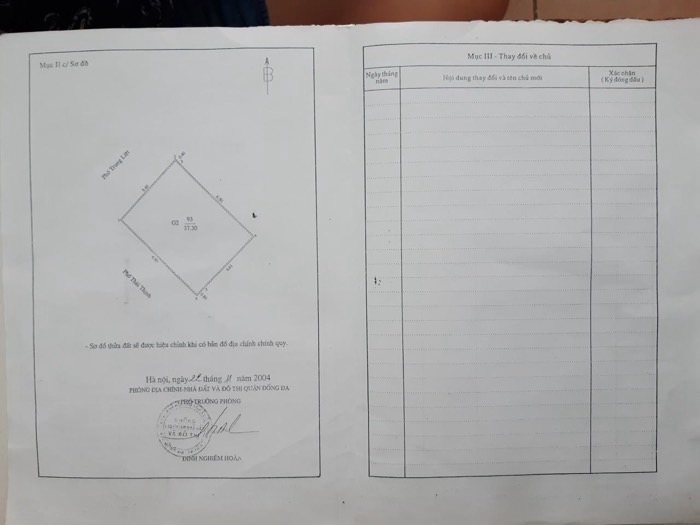Bán nhà Trung Liệt - diện tích 37.3m2 3 tầng - Lô góc hai mặt phố - giá 13 tỷ