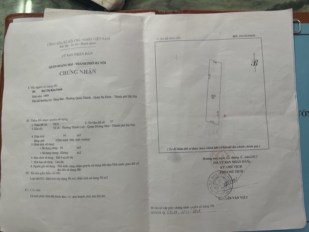 Bán nhà Giáp Nhị - diện tích 30m2 4 tầng - Nhà đẹp lên 5 tầng thoải mái - giá 5 tỷ