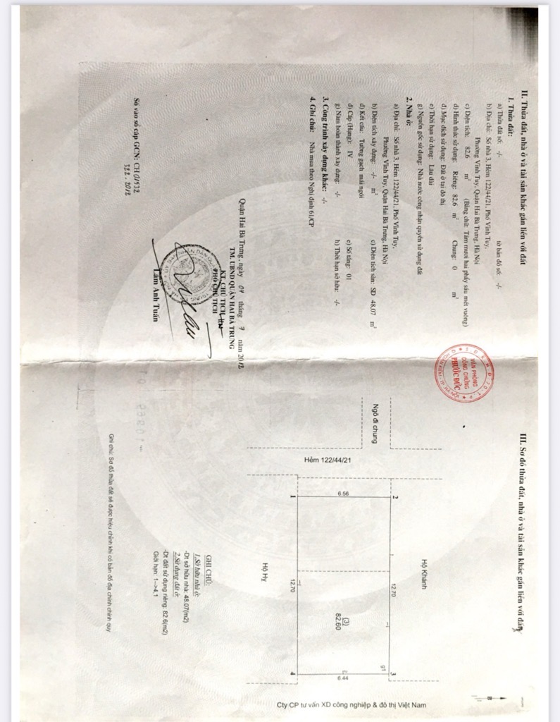 Bán nhà Vĩnh Tuy - diện tích 83m2 3 tầng - Ô tô tránh - giá 17,5 tỷ