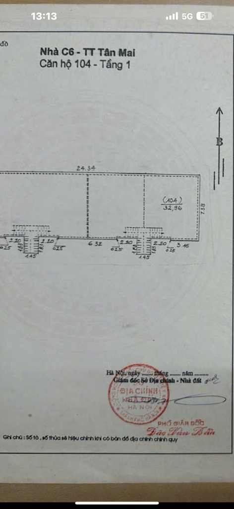 Bán nhà Tân Mai - diện tích 120m2 1 tầng - ô tô tránh - giá 9,4 tỷ
