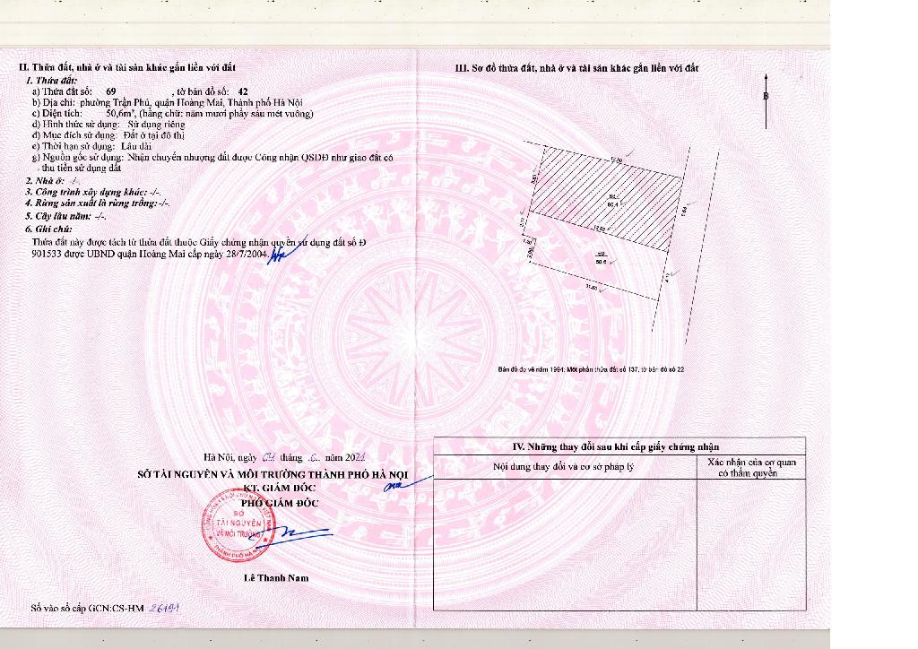 Bán nhà Khuyến Lương - diện tích 50.6m2 1 tầng - MẶT NGÕ CHỢ THÔNG - giá 10,2 tỷ