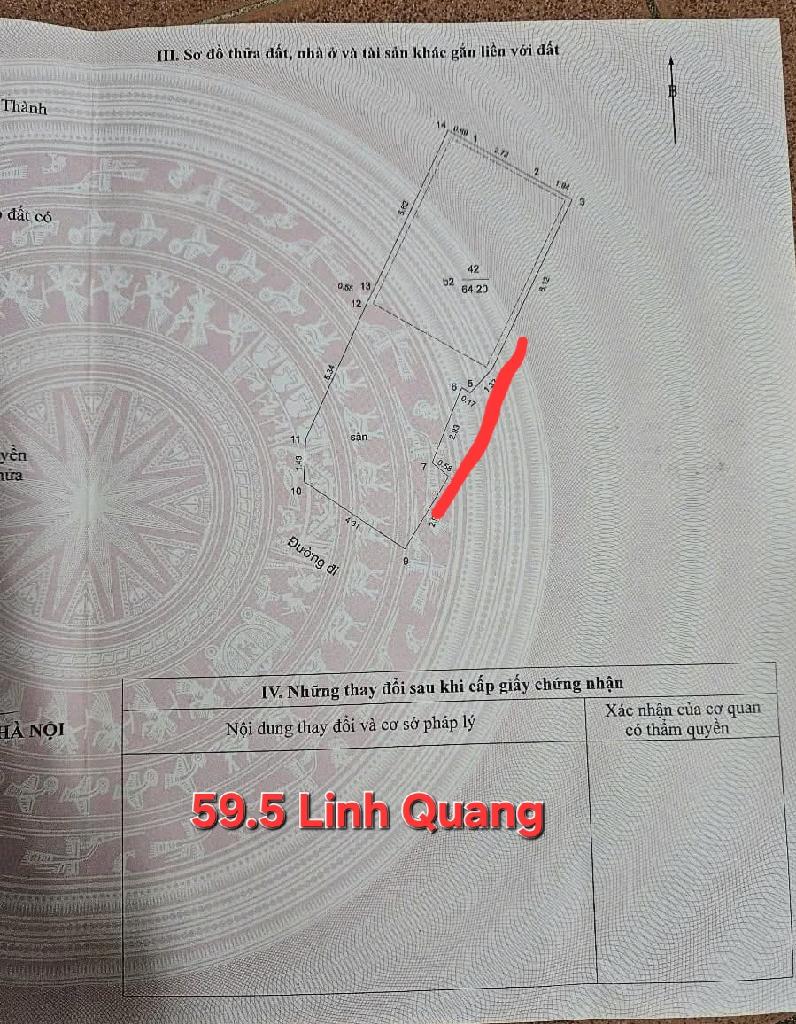 Bán nhà Linh Quang - diện tích 64m2 2 tầng - Ô TÔ - KINH DOANH - giá 22,5 tỷ