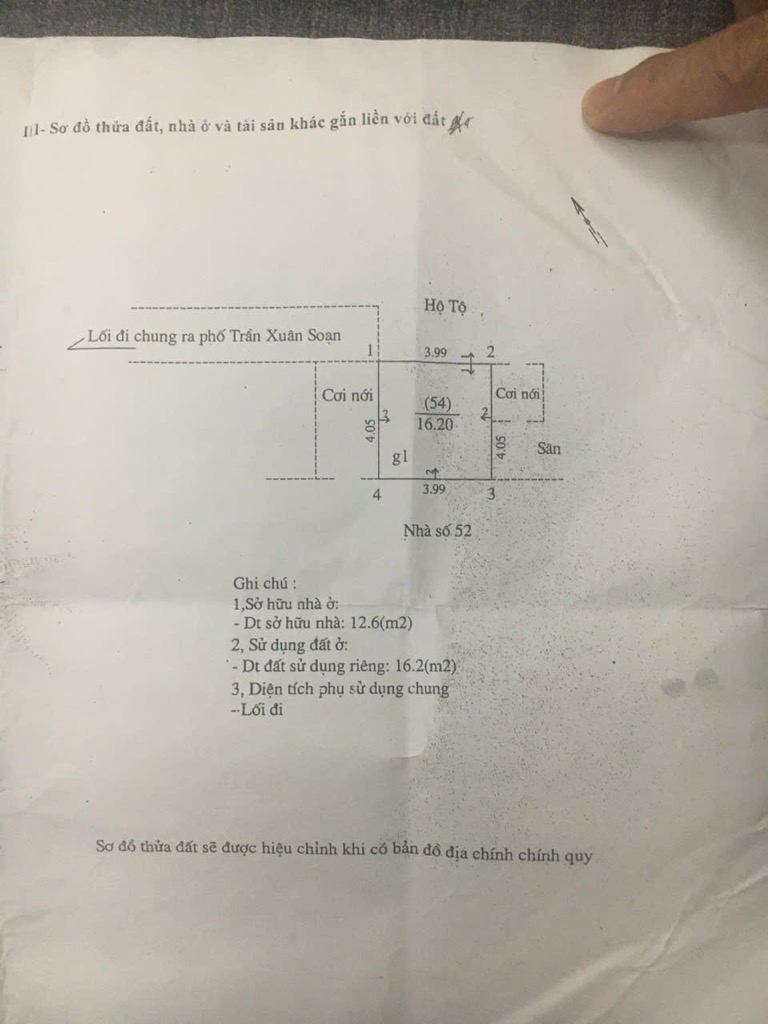 Bán nhà Trần Xuân Soạn - diện tích 28m2 3 tầng - Thông hai mặt ngõ - giá 5,5 tỷ