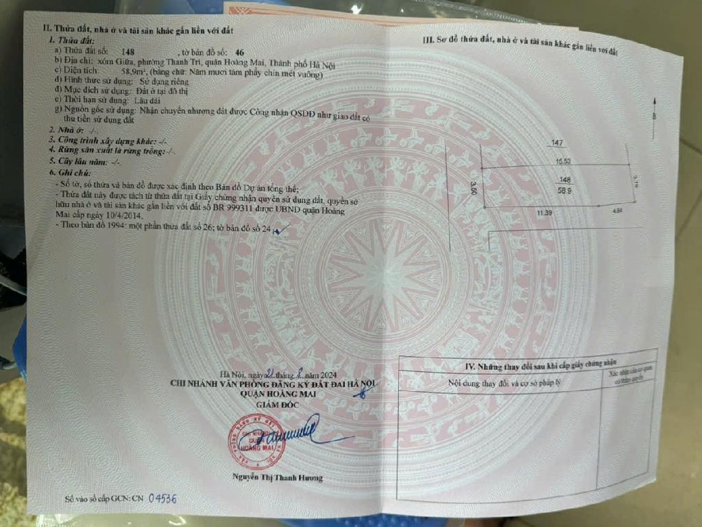 Bán nhà Ngũ Nhạc - diện tích 58.9m2 5 tầng - Ô tô tránh - giá 17,5 tỷ