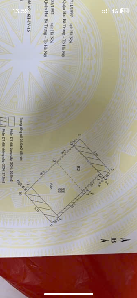 Bán nhà Tạ Quang Bửu - diện tích 65m2 3 tầng - ô tô cách nhà chỉ 10m - giá 15,5 tỷ