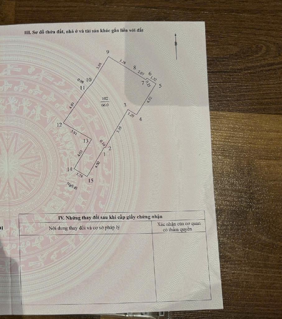 Bán nhà Võ Thị Sáu - diện tích 66m2 4 tầng - Nhà dân xây chắc chắn - giá 14,5 tỷ