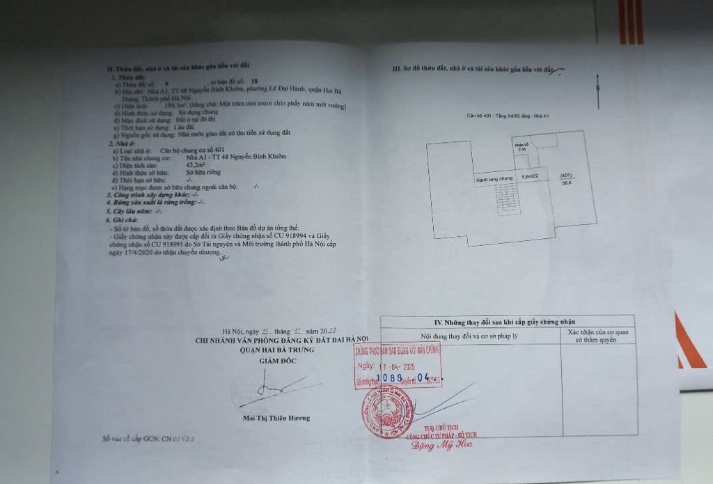 Bán nhà Nguyễn Bỉnh Khiêm - diện tích 43.2m2 4 tầng - vị trí cực hiếm gần bệnh viện - giá 5,3 tỷ