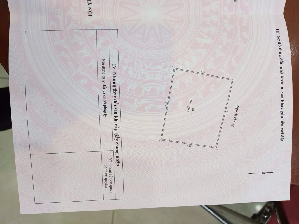 Bán nhà ngõ Lệnh Cư - diện tích 24,2m2 5 tầng - Mặt tiền rộng thoáng - giá 6,3 tỷ