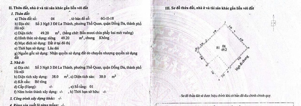 Bán nhà Đê La Thành - diện tích 49.2m2 7 tầng - Thang máy - giá 14,9 tỷ
