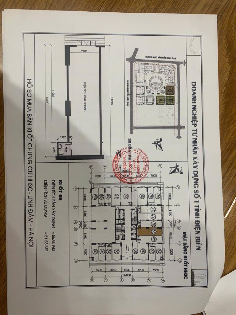 Bán nhà HH3C Linh Đàm - diện tích 57m2 1 tầng - Kinh doanh dòng tiền - giá 9,5 tỷ