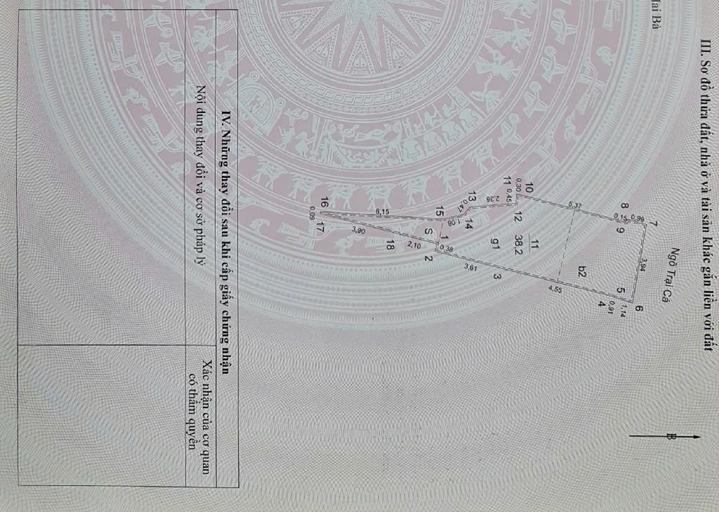 Bán nhà Ngõ Trại Cá - diện tích 38.2m2 3 tầng - MẶT NGÕ KINH DOANH - giá 6.9 tỷ