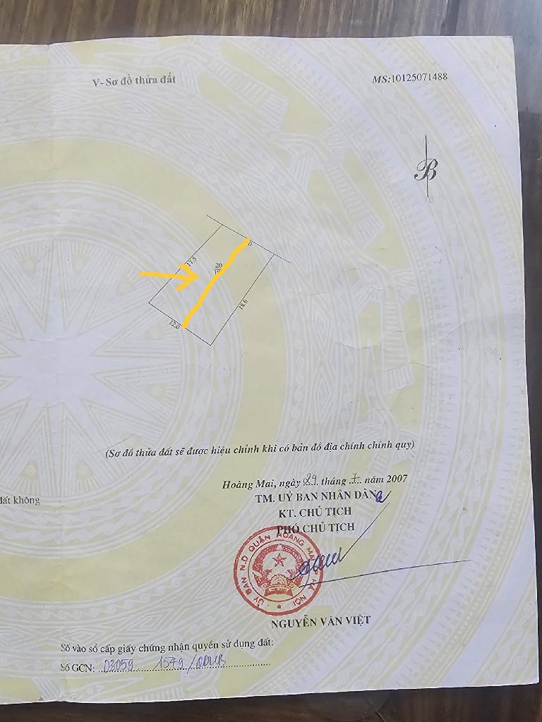 Bán nhà Nguyễn Khoái - diện tích 104m2 1 tầng - Ô tô tránh - giá 15,5 tỷ