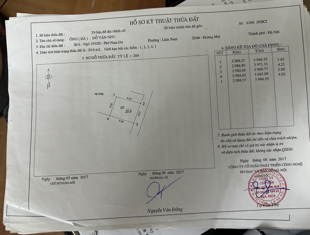Bán nhà Nam Dư - diện tích 20,6m2 3 tầng - Lô góc, ô tô đỗ cổng - giá 2,8 tỷ