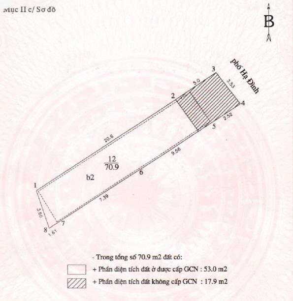 Bán nhà Hạ Đình - diện tích 53m2 5 tầng - Vừa ở vừa kinh doanh - giá 16 tỷ