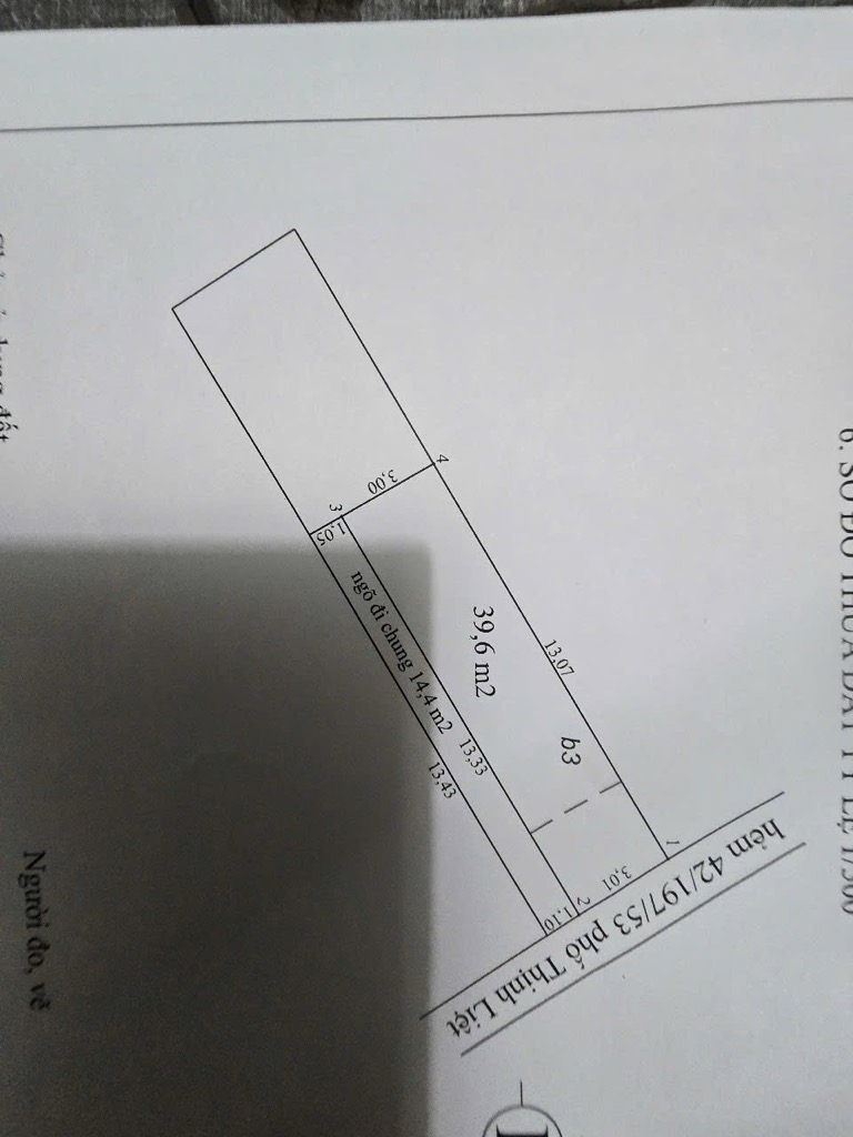 Bán nhà Thịnh Liệt - diện tích 39,6m2 4 tầng - Lô góc - giá 4,2 tỷ