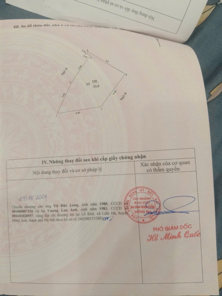 Bán nhà Ngõ Văn Hương - diện tích 25.8m2 4 tầng - Nhà đẹp ở luôn - giá 6,9 tỷ