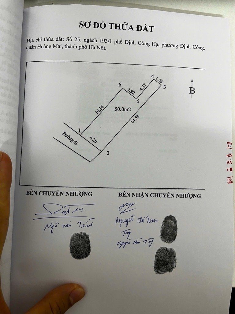 Bán nhà Định Công Hạ - diện tích 50m2 2 tầng - Ô tô đỗ cách nhà 30m - giá 2,5 tỷ