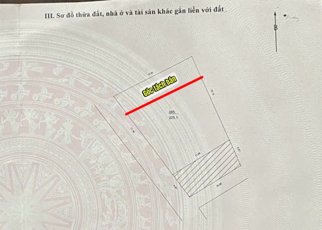 Bán nhà Thuý Lĩnh - diện tích 52m2 1 tầng - ô tô đỗ cửa - giá 6,6 tỷ