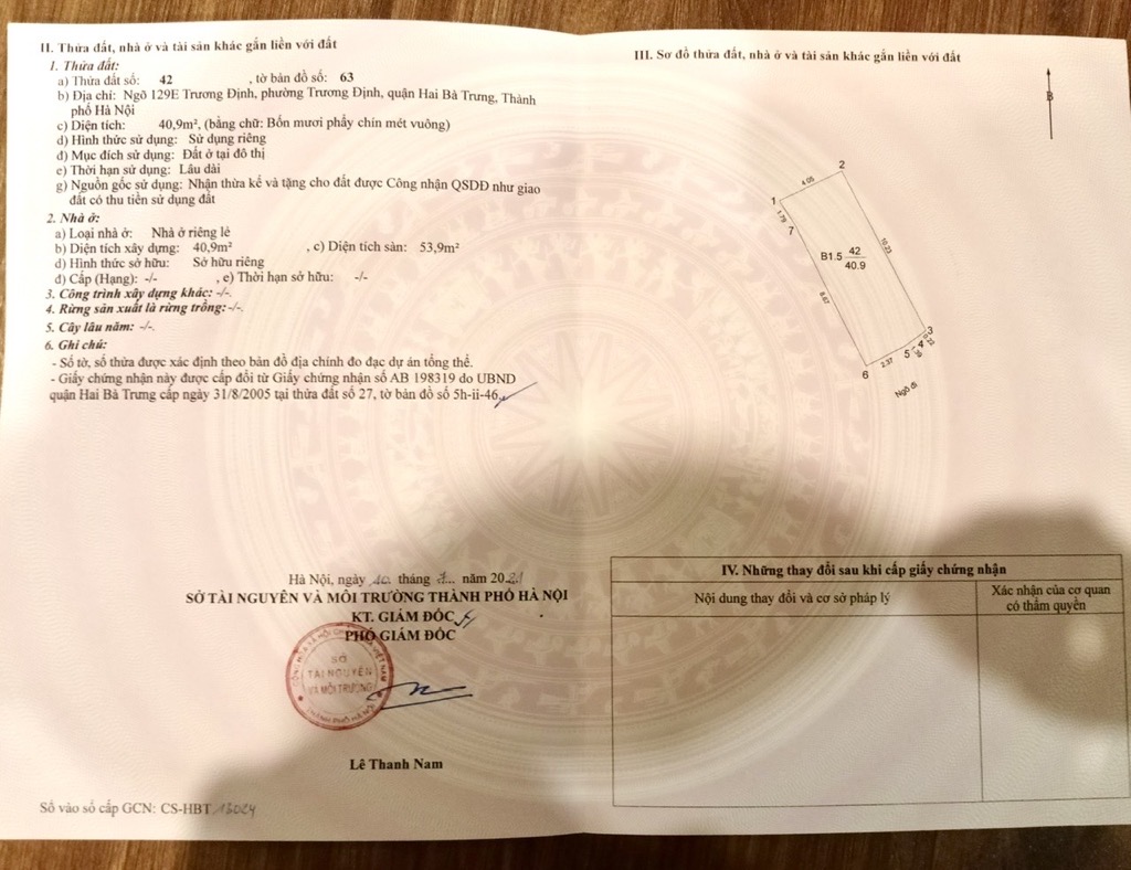 Bán nhà Trương Định - diện tích 41m2 3 tầng - LÔ GÓC - 3 THOÁNG - GẦN OTO - giá 10 tỷ