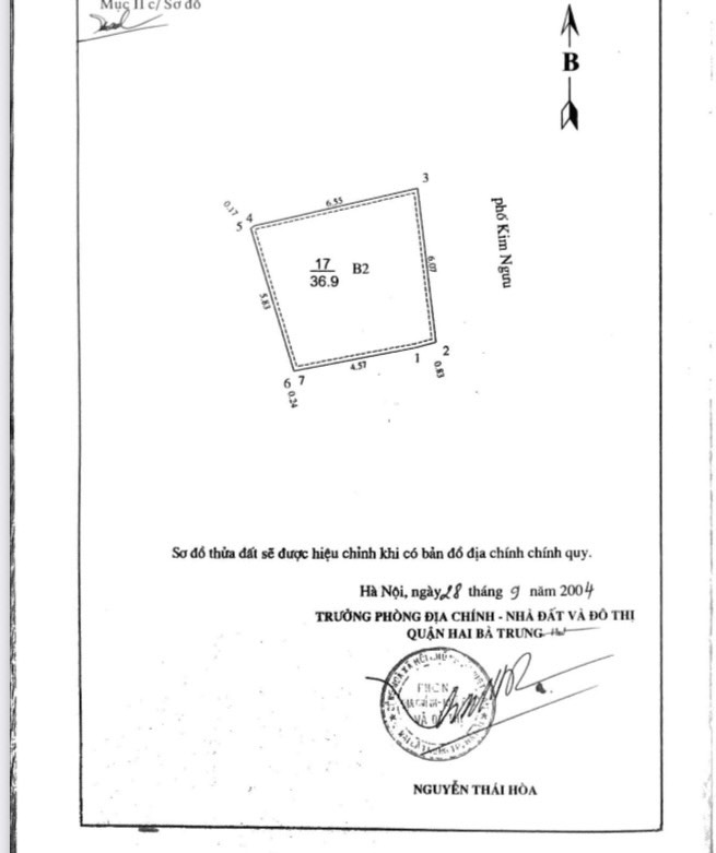 Bán nhà Kim Ngưu - diện tích 37m2 5 tầng - Mặt phố kinh doanh đỉnh cao - giá 17,8 tỷ