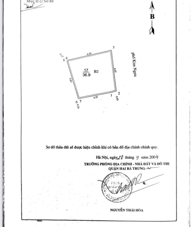 Bán nhà Kim Ngưu - diện tích 37m2 5 tầng - Mặt phố kinh doanh đỉnh cao - giá 17,8 tỷ