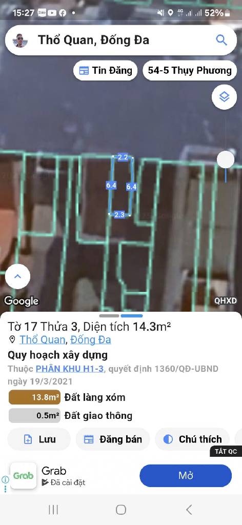 Bán nhà Khâm Thiên - diện tích 13m2 1 tầng - Mặt phố - giá 8,4 tỷ