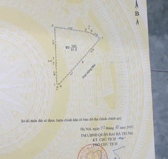 Bán nhà Hồng Mai - diện tích 31.2m2 3 tầng - MẶT PHỐ KINH DOANH - giá 11 tỷ