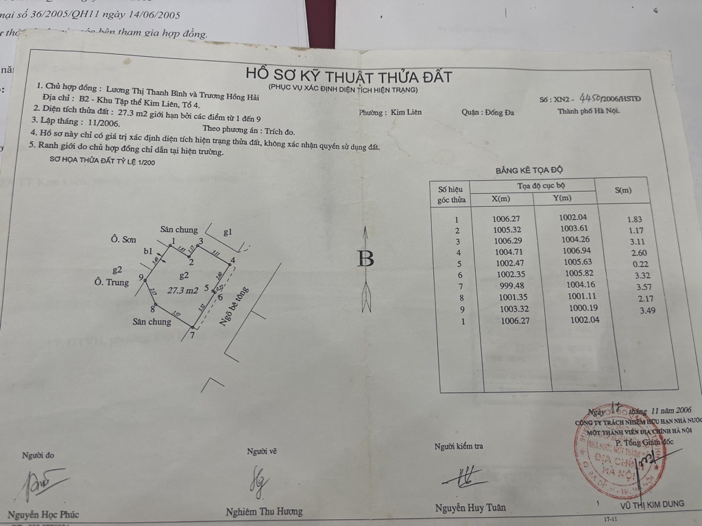 Bán nhà Kim Liên - diện tích 27.3m2 2 tầng - Nhà cũ, ngõ thông - giá 3,3 tỷ