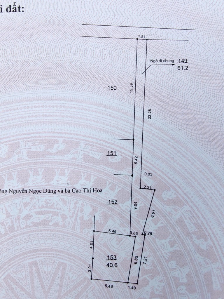 Bán nhà Yên Duyên - diện tích 41m2 1 tầng - Ngõ ô tô thông - giá 4,7 tỷ