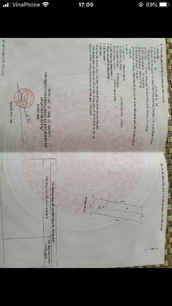 Bán nhà Phan Đình Giót - diện tích 34m2 5 tầng - Mặt ngõ thông ô tô - giá 8,4 tỷ