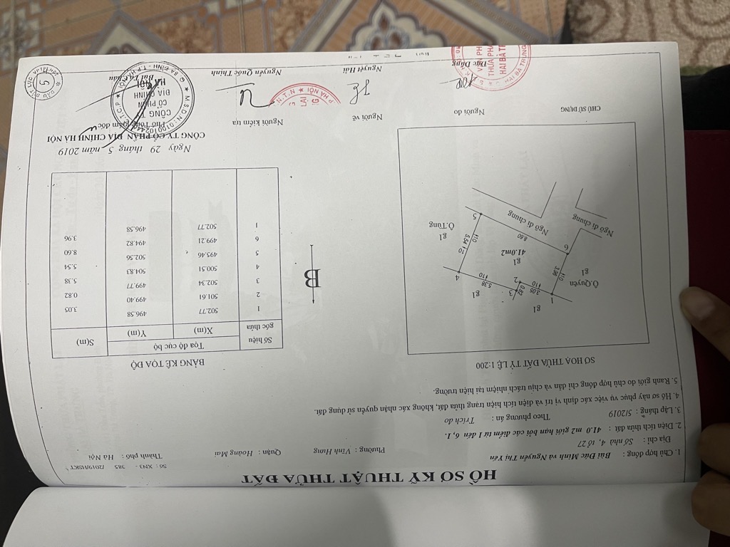 Bán nhà Lĩnh Nam - diện tích 41m2 2 tầng - Nhà không sổ - giá 1,05 tỷ