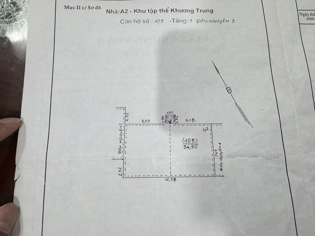 Bán nhà Khương Trung - diện tích 68m2 5 tầng - mặt ngõ thông, kinh doanh đa dạng - giá 14,75 tỷ