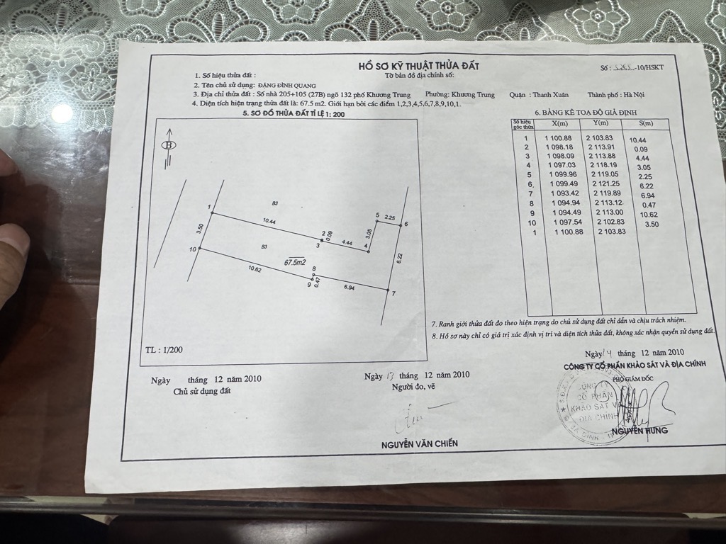 Bán nhà Khương Trung - diện tích 68m2 5 tầng - mặt ngõ thông, kinh doanh đa dạng - giá 14,75 tỷ