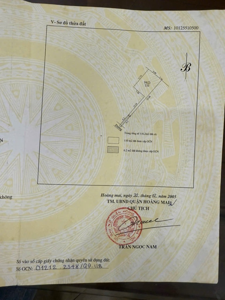 Bán nhà Lĩnh Nam - diện tích 95m2 1 tầng - ÔTÔ ĐỖ CỔNG - giá 11,9 tỷ