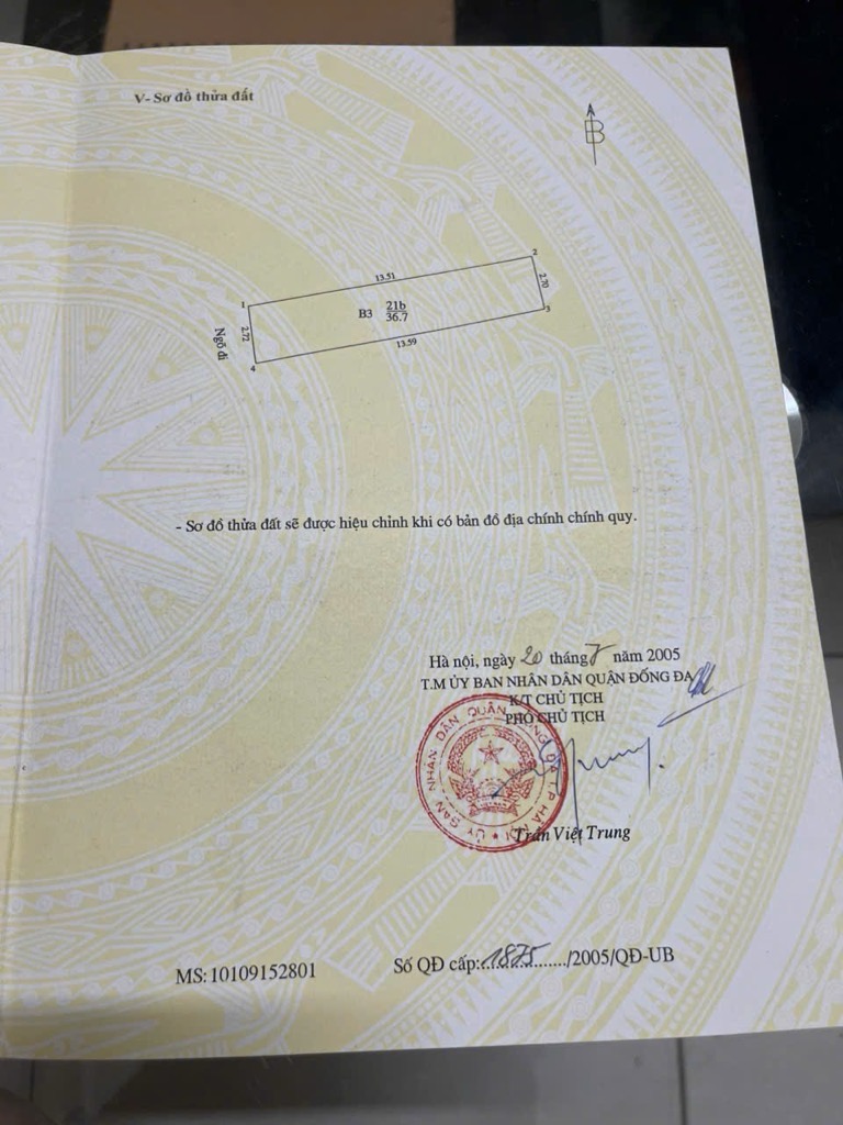 Bán nhà Tây Sơn - diện tích 36,7m2 4 tầng - Ngõ ô tô thông - giá 9,6 tỷ