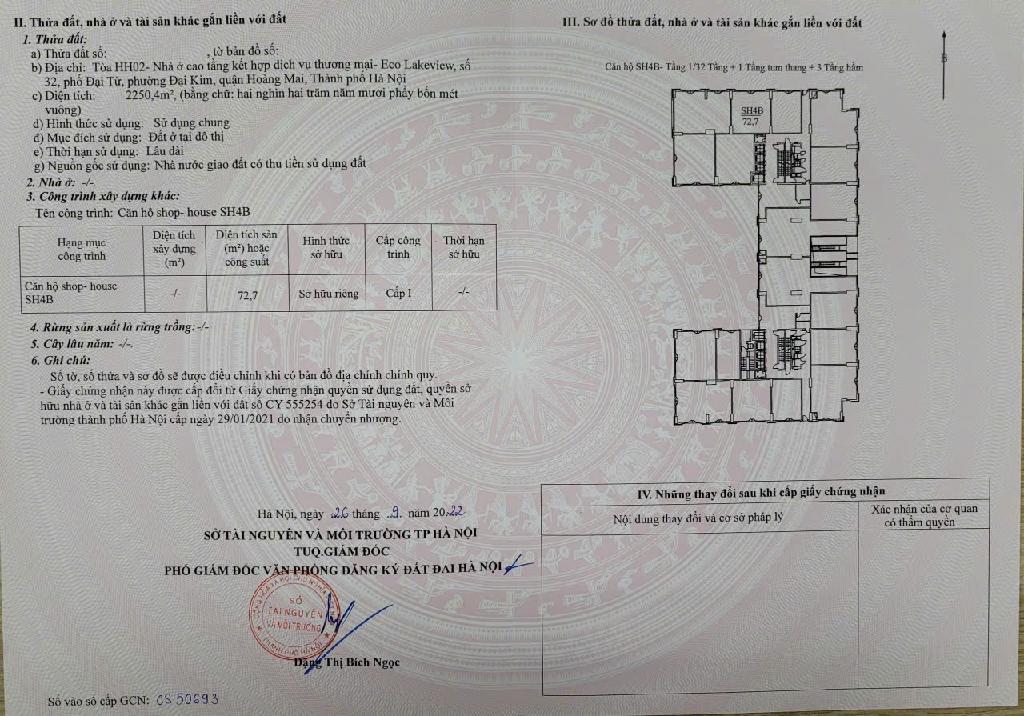 Bán nhà Đại Từ - diện tích 73m2 2 tầng - SHOP HOUSE KINH DOANH CHO THUÊ - giá 15,9 tỷ