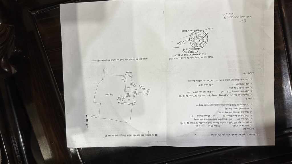 Bán nhà Ngõ Thống Nhất - diện tích 89m2 3 tầng - Sổ đỏ chính chủ - giá 21 tỷ