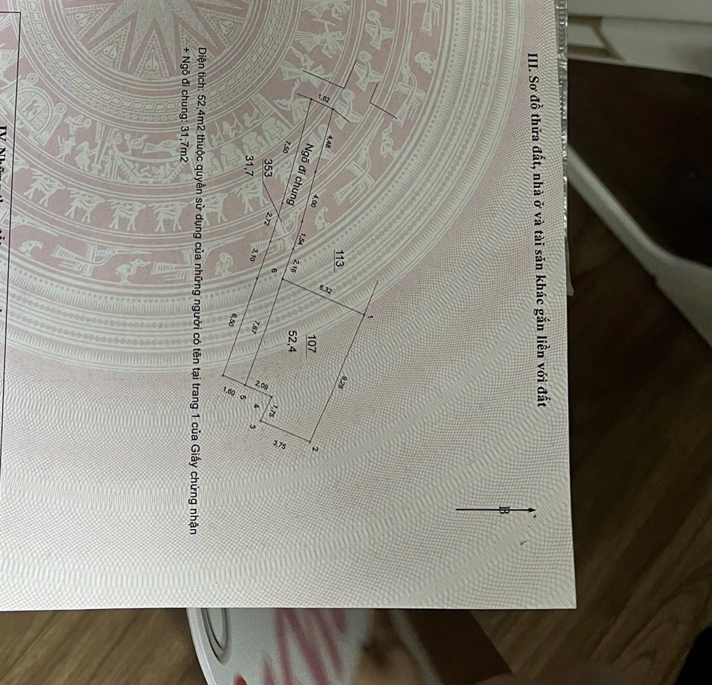 Bán nhà Đông Thiên - diện tích 53m2 4 tầng - nhà trong ngõ - giá 3,65 tỷ