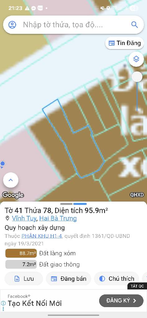 Bán nhà Vĩnh Tuy - diện tích 68,1m2 2 tầng - mặt phố kinh doanh - giá 20,5 tỷ
