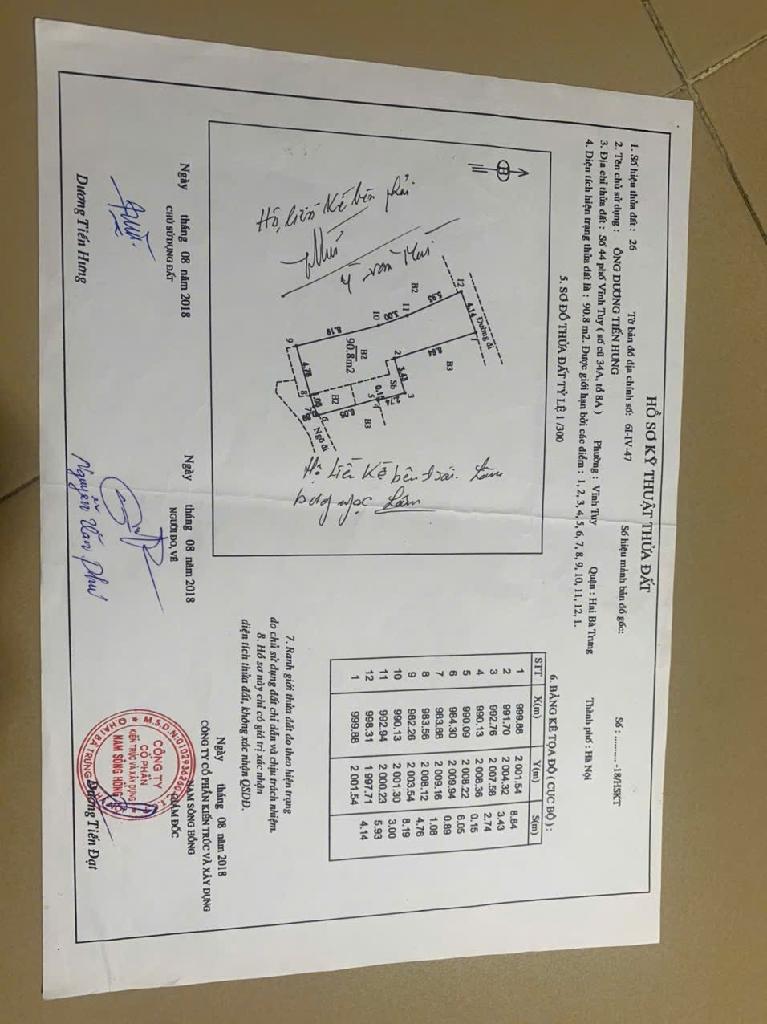 Bán nhà Vĩnh Tuy - diện tích 68,1m2 2 tầng - mặt phố kinh doanh - giá 20,5 tỷ