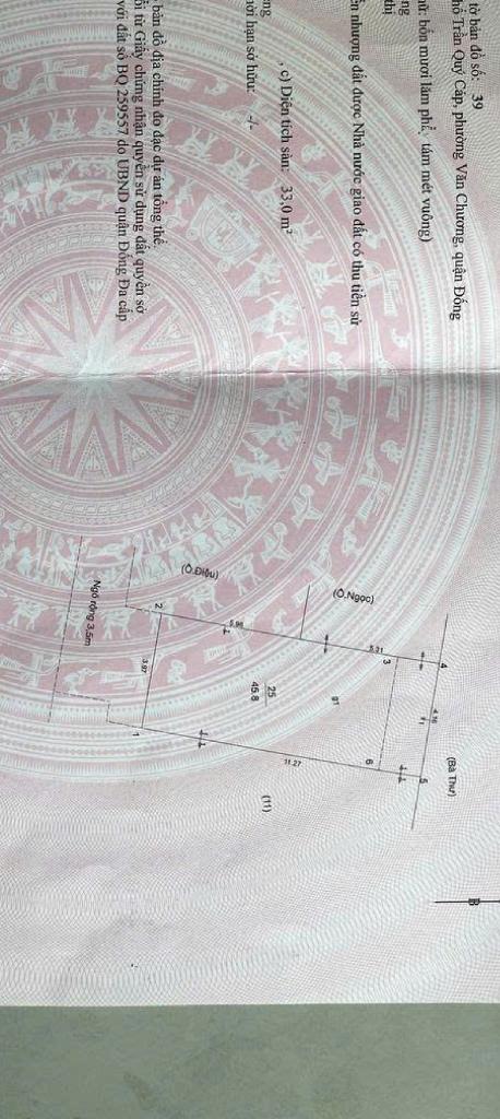 Bán nhà Trần Quý Cáp - diện tích 45,8m2 5 tầng - Khuôn vàng thước ngọc - giá 11,3 tỷ