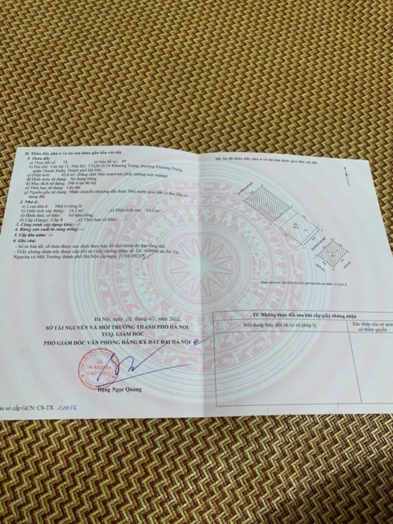 Bán nhà Khương Trung - diện tích 42m2 5 tầng - ô tô - giá 14,9 tỷ