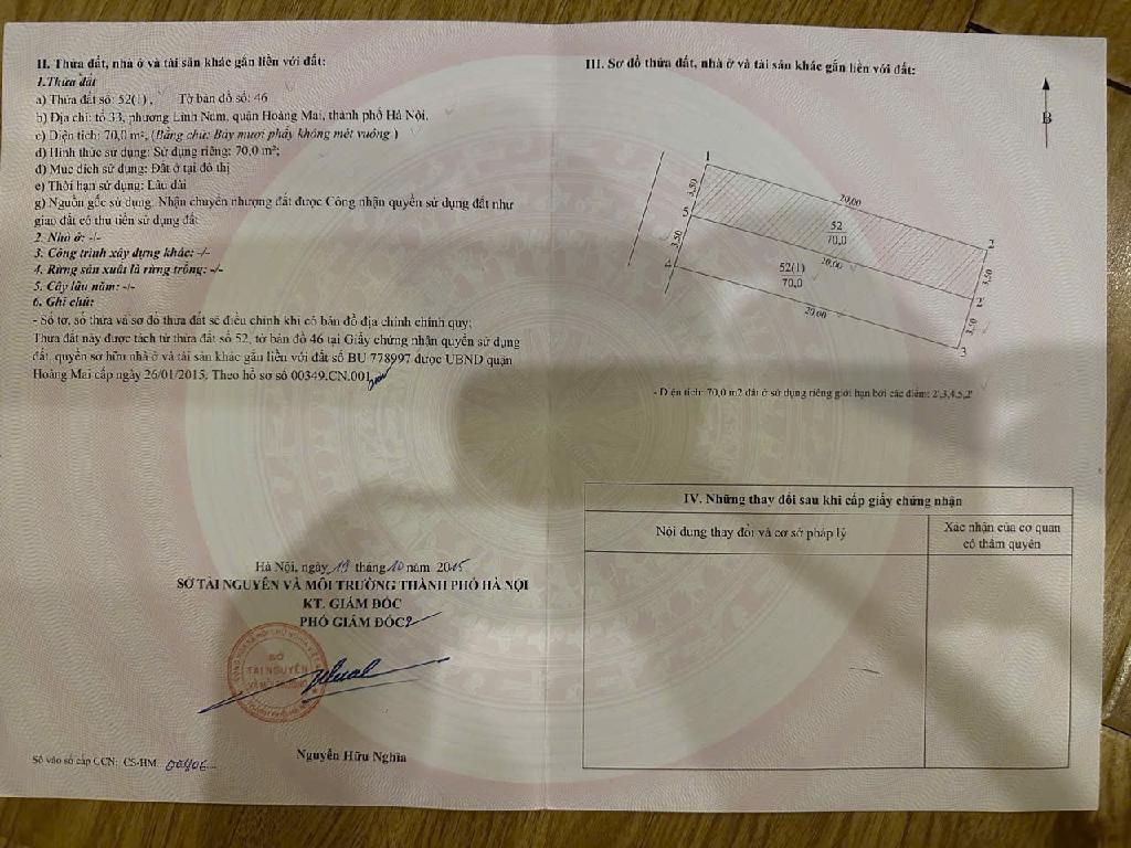 Bán nhà Thúy Lĩnh - diện tích 77m2 4 tầng - Ô tô tránh - giá 18,5 tỷ