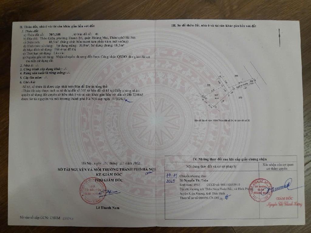 Bán nhà Nguyễn Khoái - diện tích 30m2 5 tầng - ô tô đỗ cửa - giá 6,35 tỷ