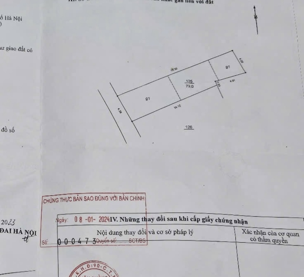 Bán nhà Hoàng Mai - diện tích 79m2 1 tầng - Phù hợp xây CCMN - giá 13,6 tỷ