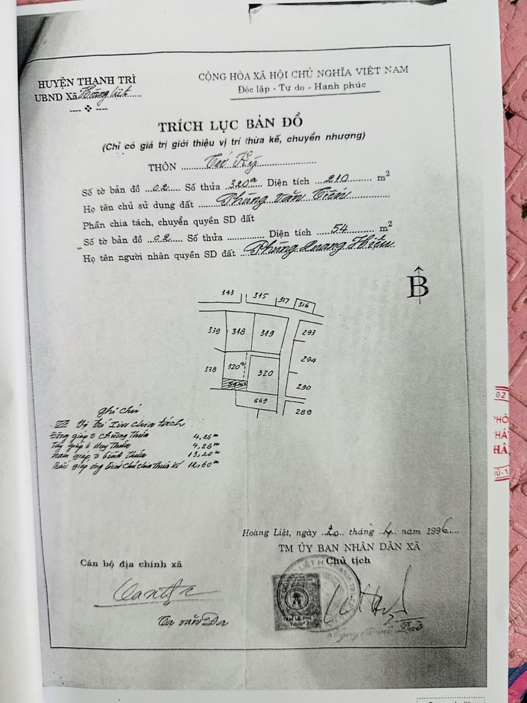 Bán nhà Ngọc Hồi - diện tích 54m2 1 tầng - Nhà mái bằng - giá 5,4 tỷ