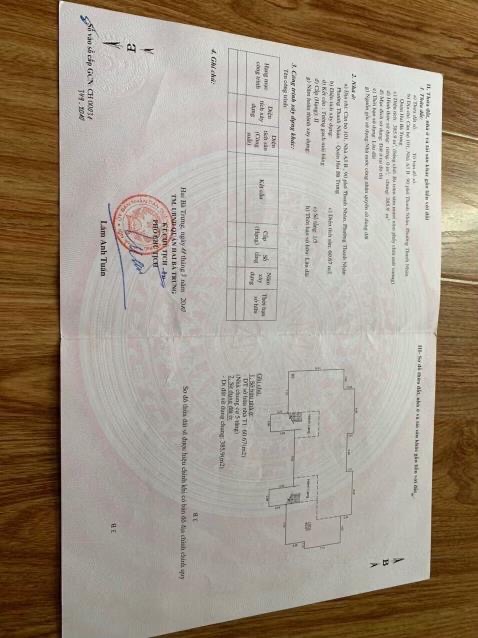 Bán nhà Thanh Nhàn - diện tích 61m2 1 tầng - Lô góc - giá 17,3 tỷ